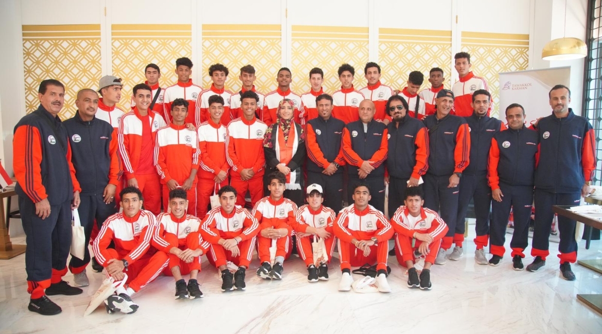 Tawakkol Karman Honors Yemen’s Junior Football Team